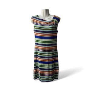 Calvin Klein size small Multi colored sleeveless shift dress pullover stretchy.